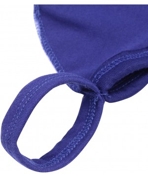 G-Strings & Thongs Mens Low Rise Micro Bikini Thong G-String Pouch O-Ring Jockstraps Swim Briefs Underwear - Blue - CB19DWIC632