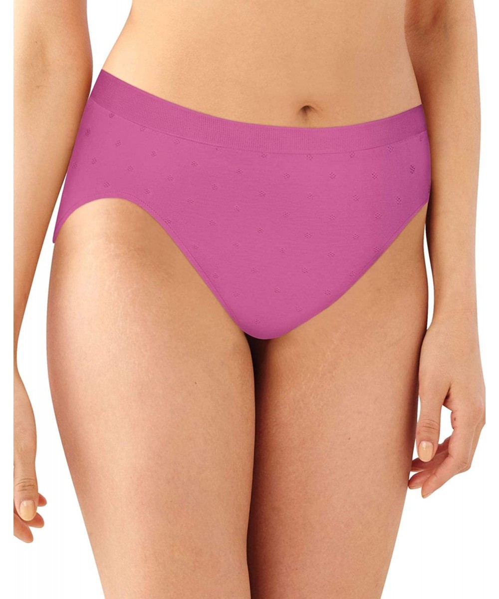 Panties Women's Comfort Revolution Hi-Cut- Purple - Purple Rose Dot - CO18SZCON86