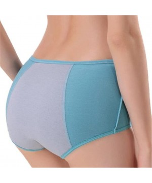 Panties Women Lace Briefs Physiology Period Panties Front Pocket Underwear - Green - C712JUFADYT