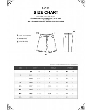 Sleep Bottoms Men Premium Cargo Sweat Shorts & Sweatpants Loose Comfort Fit M-5XL - 1rd02_pink - CZ18N820U0G