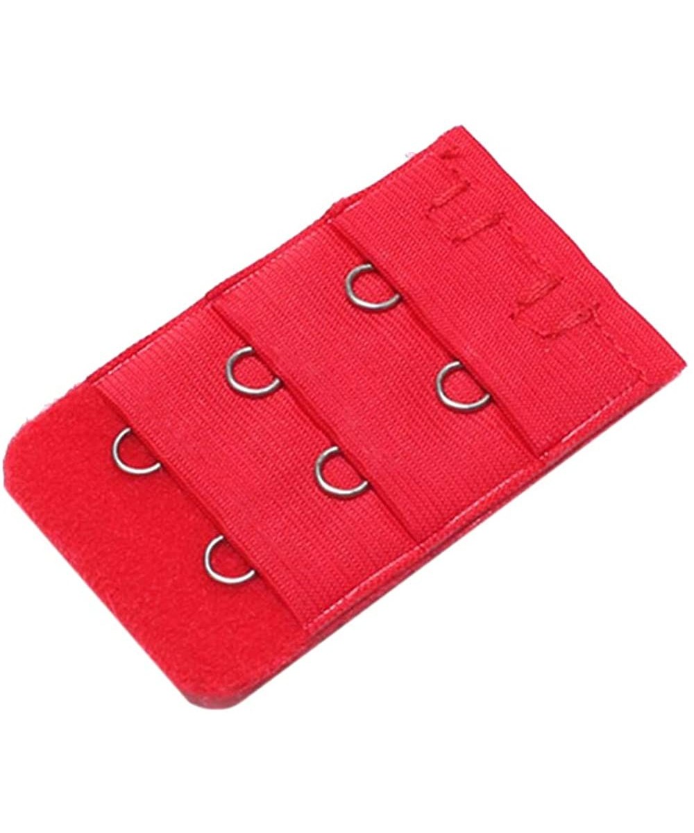 Accessories 5Pcs 2 Hook Bra Extender for Women's Elastic Extension Strap Clip Expander Adjustable Belt Buckle Underwear - Red...