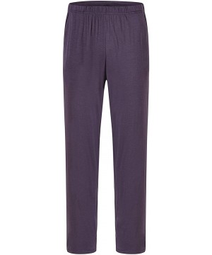 Bottoms Women's Pajama Pants Modal Pajama Bottoms Knit Sleep Pants with Pockets - Light Purple - C9199U4NM3T