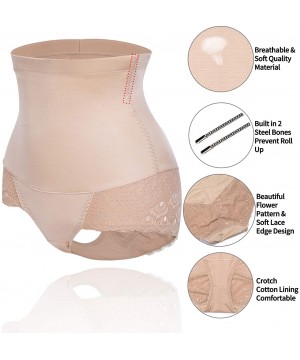 Shapewear Womens Tummy Control Shaping Panties High Waist Briefs Shapewear Butt Lifter Gridle Underwear - Nude -9 - CC18U7H23XD