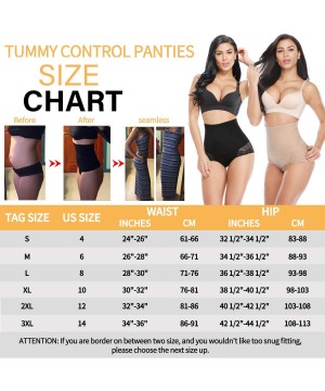 Shapewear Womens Tummy Control Shaping Panties High Waist Briefs Shapewear Butt Lifter Gridle Underwear - Nude -9 - CC18U7H23XD