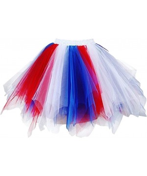 Slips Adult Tutu Skirts for Women Plus Size Dancing Skirt Layered Tulle Petticoat Halloween Tutu - E - CI194X7308S