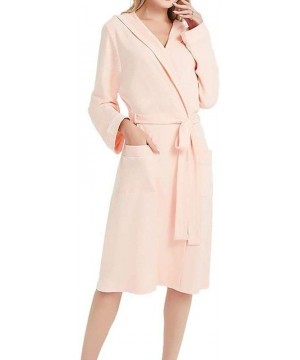 Robes Robe Women Men Bathrobe Nightgow Fleece Lace Up Sashes Robe Sleepwear 2019 Thicken Warm Autumn Winter Home Couple Bathr...