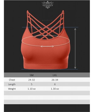 Shapewear Women's Novelty Bras Seamless Triple Criss-Cross Front Bralette Sports Bra - 102-ash Rose - CT18ETTYX0I