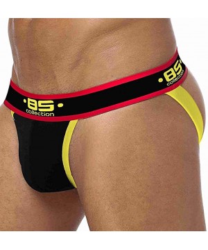 G-Strings & Thongs Men's Sexy Low Rise Underwear Jockstrap Athletic Supporters Solid Color Jock Strap - Multi Colors - CJ199S...