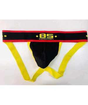 G-Strings & Thongs Men's Sexy Low Rise Underwear Jockstrap Athletic Supporters Solid Color Jock Strap - Multi Colors - CJ199S...