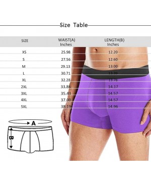 Boxer Briefs Custom Men's Funny Face Boxer Shorts Men's Custom Face Boxers Briefs Open Zipper on Black - Type8 - C619D5W9SO2