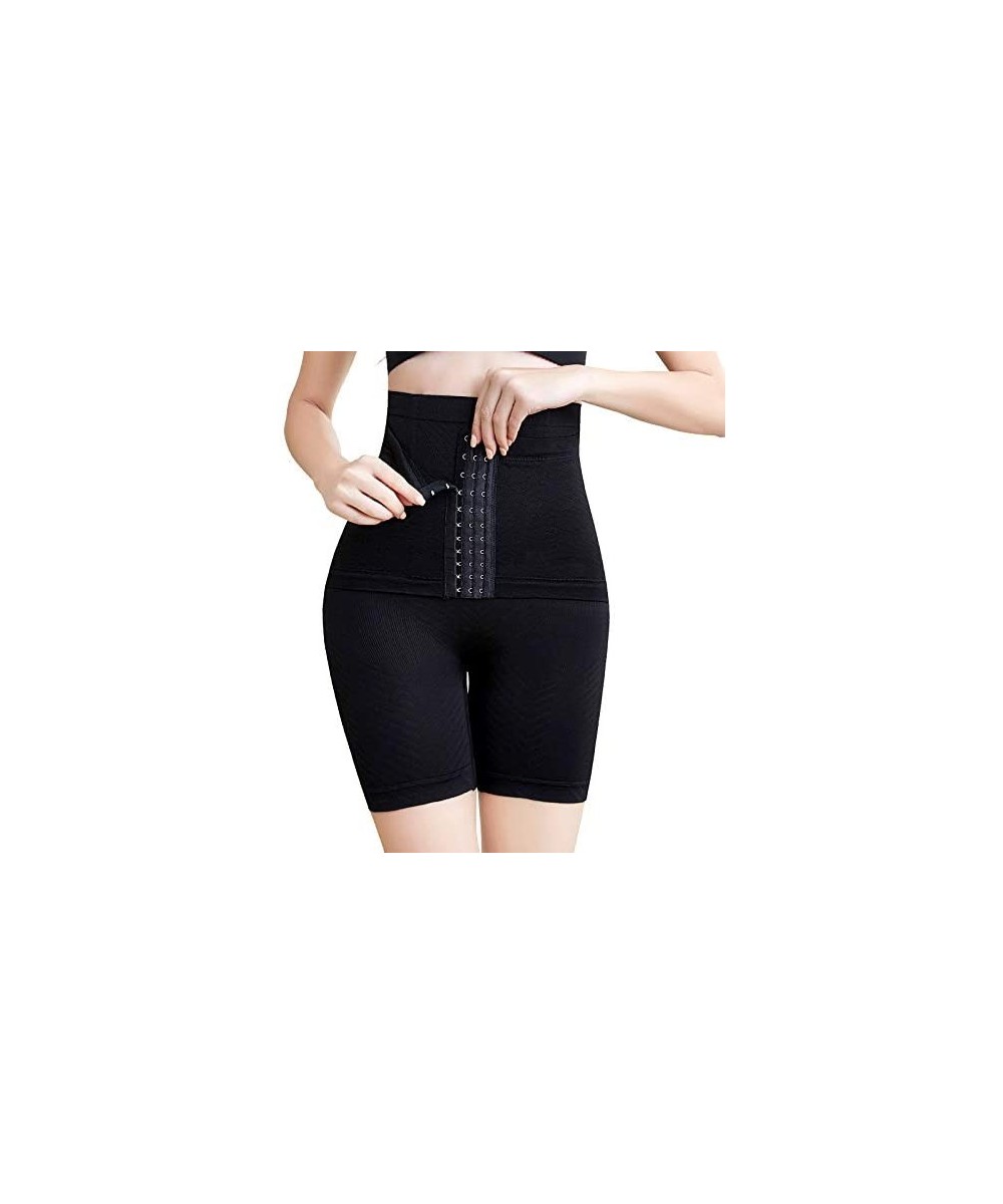 Shapewear Women Waist Trainer Tummy Control High Waist Shapewear Panties Butt Lifter Body Shaper - Black - CB1927LSMS9