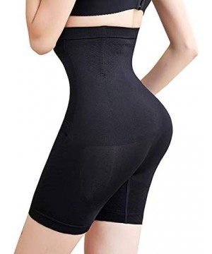 Shapewear Women Waist Trainer Tummy Control High Waist Shapewear Panties Butt Lifter Body Shaper - Black - CB1927LSMS9