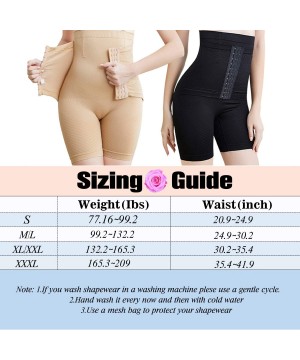 Shapewear Women Waist Trainer Tummy Control High Waist Shapewear Panties Butt Lifter Body Shaper - Black - CB1927LSMS9