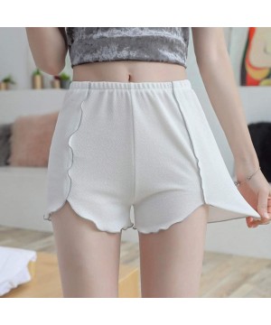 Bras Fashion Women Slim Pants Casual Solid Stretchy Underwear Shorts Safety - White - CS19COZTSX7