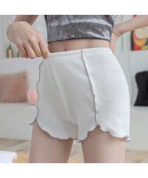 Bras Fashion Women Slim Pants Casual Solid Stretchy Underwear Shorts Safety - White - CS19COZTSX7