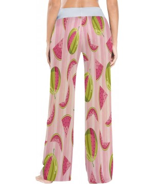 Bottoms Womens Pajama Lounge Pants Pink Cherry Blossom Sakura Flower Tree Wide Leg Casual Palazzo Pj Sleep Pants Girls - 3d P...