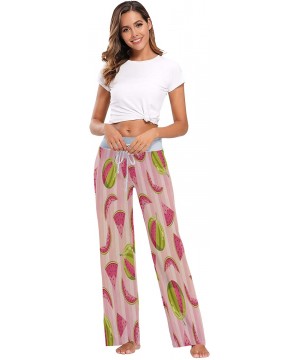 Bottoms Womens Pajama Lounge Pants Pink Cherry Blossom Sakura Flower Tree Wide Leg Casual Palazzo Pj Sleep Pants Girls - 3d P...