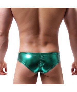 Boxer Briefs Men's Metallic Boxer Brief Sexy Shiny Stars Printed Underwear for Swimming- Dancing- Raves- Club- Costumes - Shi...