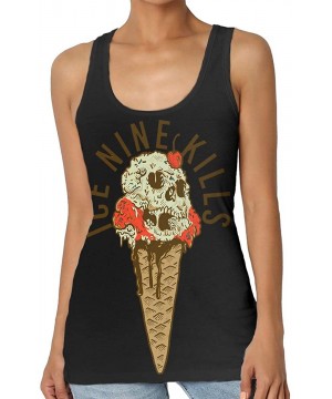 Camisoles & Tanks Ice Nine Kills Summer Women's Fashion Personality 3D Printed Vest - Black - CV19D65GEIQ