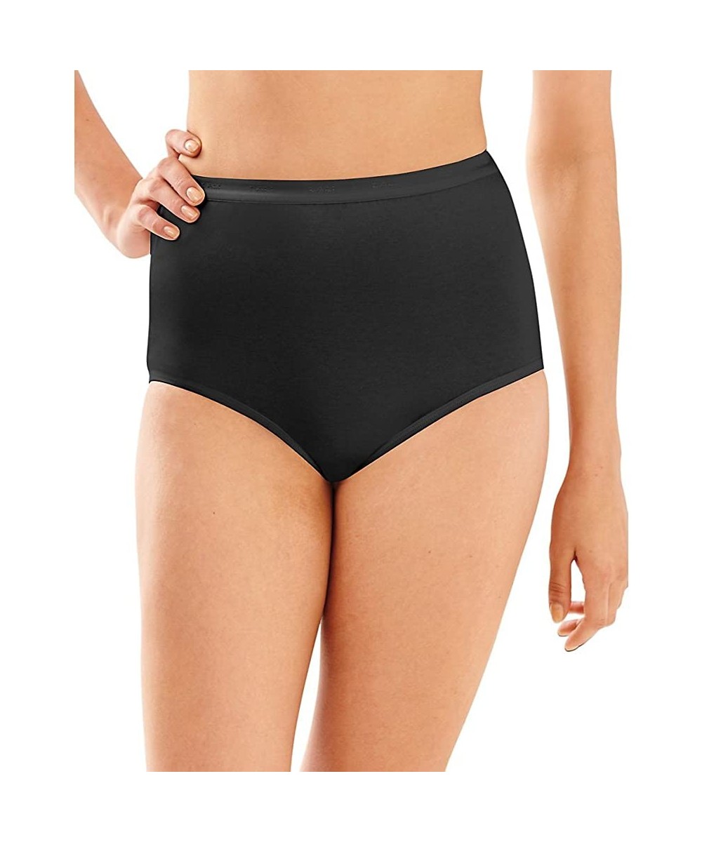 Panties Full-Cut-Fit Stretch Cotton Brief - Black - CX18337RSU4