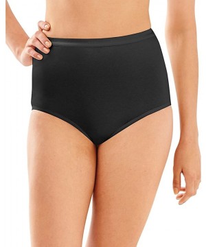 Panties Full-Cut-Fit Stretch Cotton Brief - Black - CX18337RSU4