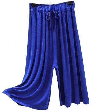 Bottoms Womens Lounge Modal Cotton Long Pants Stretch Baggy Palazzo Pants - As1 - C619CSYLNOZ