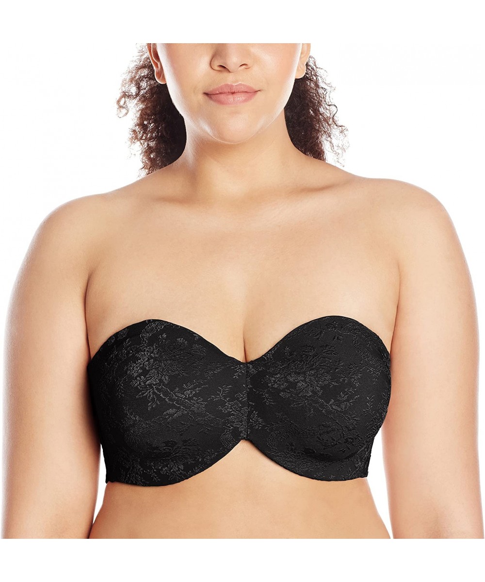 Bras Women's Plus-Size Strapless Bra - Black - CS111SHM5LN