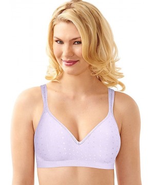 Bras Womens Comfort Revolution Wirefree Bra(3463) - Amethyst Quartz Dot - CP182DU8ZQI