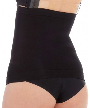 Shapewear Women's Seamless Non Slip Belly Band Waist Cincher Shapewear - Black - CE11DN6H7J7