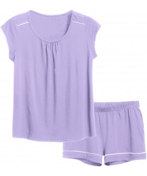 Sets Women's Short Pajama Set - Purple - CE185YXKKX3