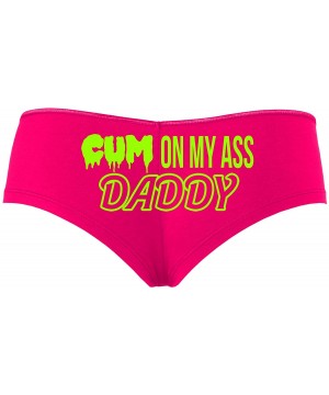 Panties Cum On My Ass Daddy Cum Play Cum Slut Hot Pink Slutty Panties - Lime - C5195D4H35Y