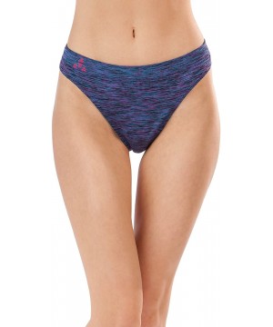 Panties Women's Wicking Performance Seamless Thong Panties 3-Pack Underwear - Mulberry Group - CJ1855S29S0