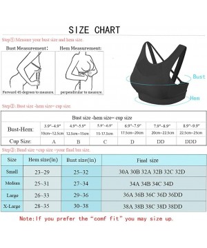 Bras Sports Bras for Women-Sexy Medium Support Padded Sports Bra for Yoga Fitness with Removable Cups - C-red - CY198R3MW32