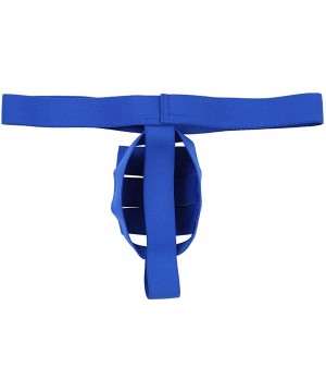 G-Strings & Thongs Men's Elastic Straps Thongs G-String T-Back Lifter Lingerie Jock Straps Underwear - Blue - CK18XOUK0UW