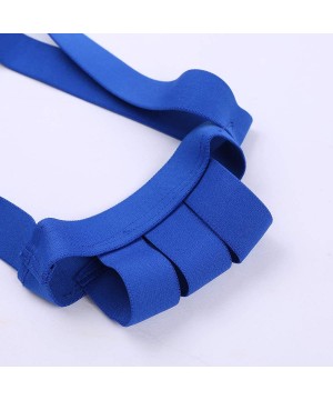 G-Strings & Thongs Men's Elastic Straps Thongs G-String T-Back Lifter Lingerie Jock Straps Underwear - Blue - CK18XOUK0UW