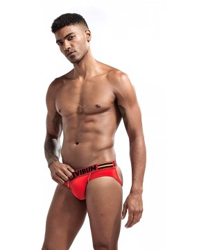 G-Strings & Thongs Mens Sexy Bikini Jockstrap Sexy Underwear for Men G-String Thong - Red - CH1978Q69X0