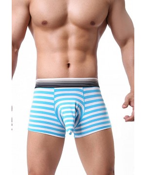 Boxer Briefs Elephant Trunk Striped Cotton Pouch Boxer Briefs Airplane Sexy Underwear for Men - Pk4 - C1186Q8YZ5M