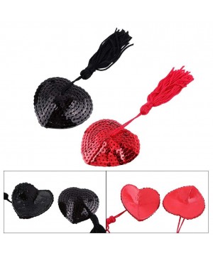 Accessories Sexy Breast Pasties Bra-Nipple Cover-1 Pair Sexy Heart Sequin Pasties Breast Bra Adhesive Nipple Cover Erotic Lin...