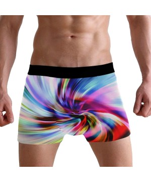 Boxer Briefs Tie Dye Men's Boxer Briefs Regular Soft Breathable Comfortable Underwear - B03 - CF18U8MY9XS