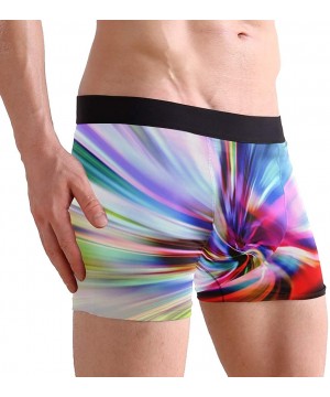 Boxer Briefs Tie Dye Men's Boxer Briefs Regular Soft Breathable Comfortable Underwear - B03 - CF18U8MY9XS