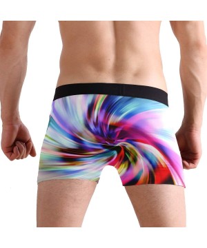 Boxer Briefs Tie Dye Men's Boxer Briefs Regular Soft Breathable Comfortable Underwear - B03 - CF18U8MY9XS