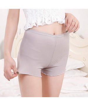 Bustiers & Corsets Woman Solid Lace Hot Pants Shorts Underwear Clothes Outfits - Gray - CY196U6ZQ65