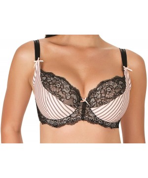 Bras Lola 6412 Pink/Black Half Padded Bra - Pink/Black - CV11T2T5H55