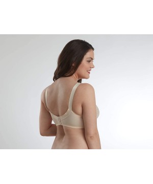 Bras Everyday Lace Bra - No-Wire Minimizer Bra for Women - Comfortable and Modern - Beige - CF195TQ04Q5