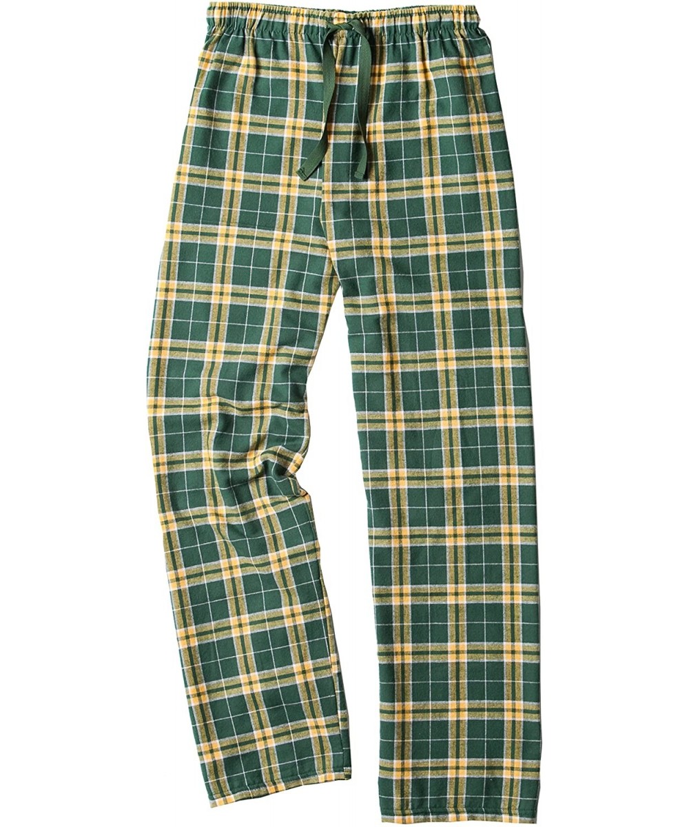 Bottoms Flannel Pant Green/Gold - CO12E4X9FUV