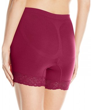 Panties Women's Seamless Jacquard Panty - Merlot - C61257PX5DD