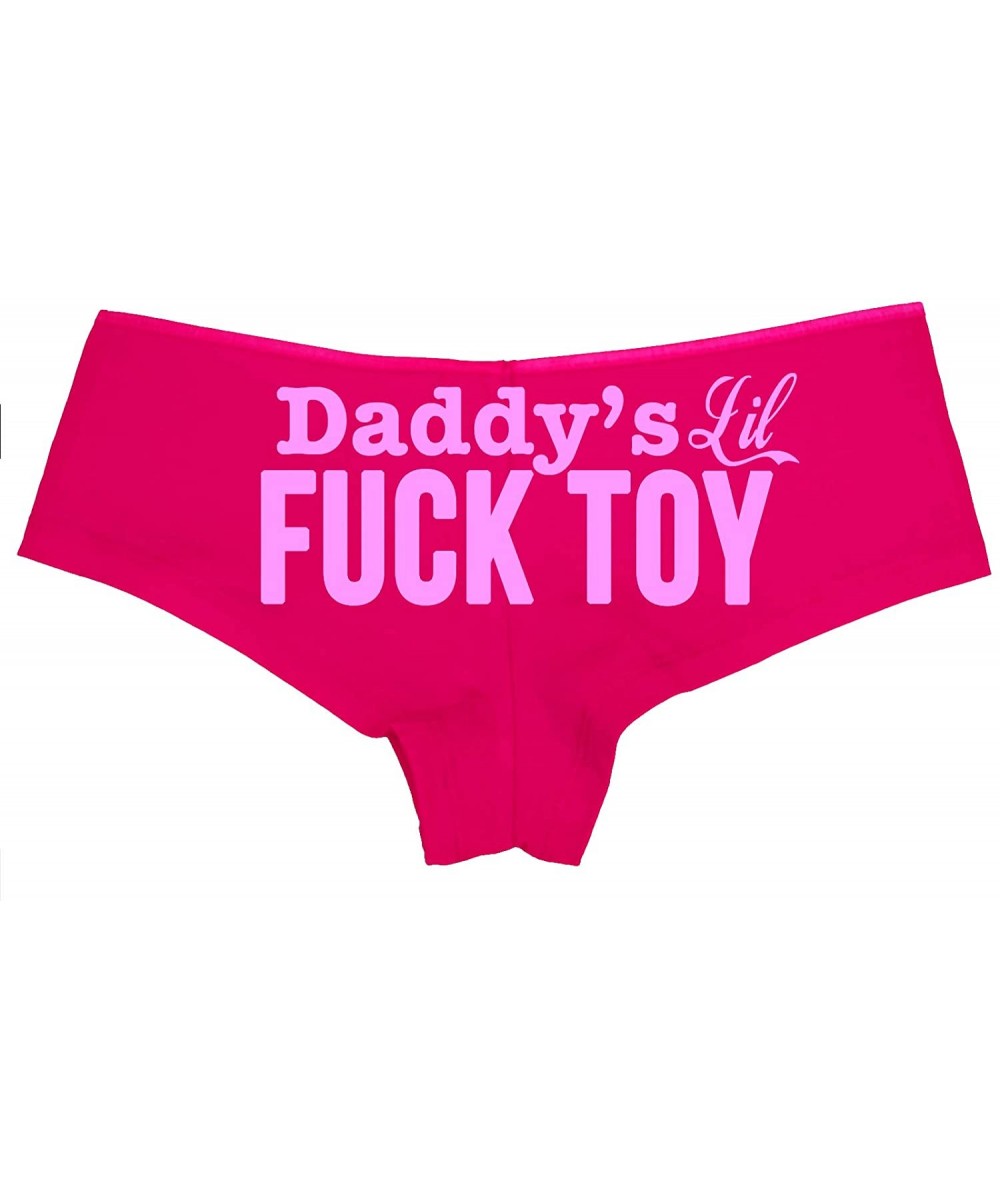 Panties Daddys Little Lil Fuck Toy Fucktoy DDLG BDSM Owned Boyshort - Bubblegum - C818LTL3ET9