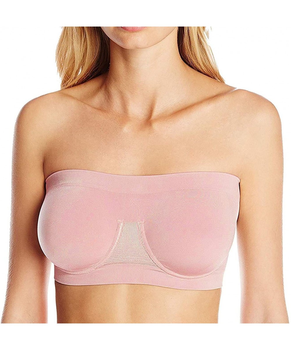 Bras Ahh Angel Underwire Bandeau Bra - 9685 - Blush - CU18Z9WCRUD