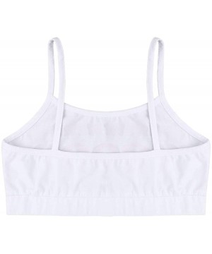 Camisoles & Tanks Women's Sexy Daddy Crop Top Stretch Spaghetti Strap Basic Cami Tops - White - C318XW9AQZD