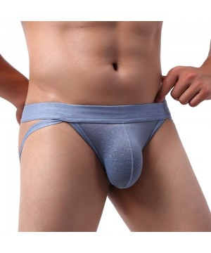 G-Strings & Thongs Men's Jacquard Jockstrap Pack-Mens Stretch Athletic Supporters Underwear - 5-pack Assorted - CA19DD9NH7Z